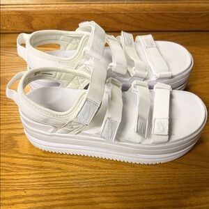 Nike Women's White Strap Sandals